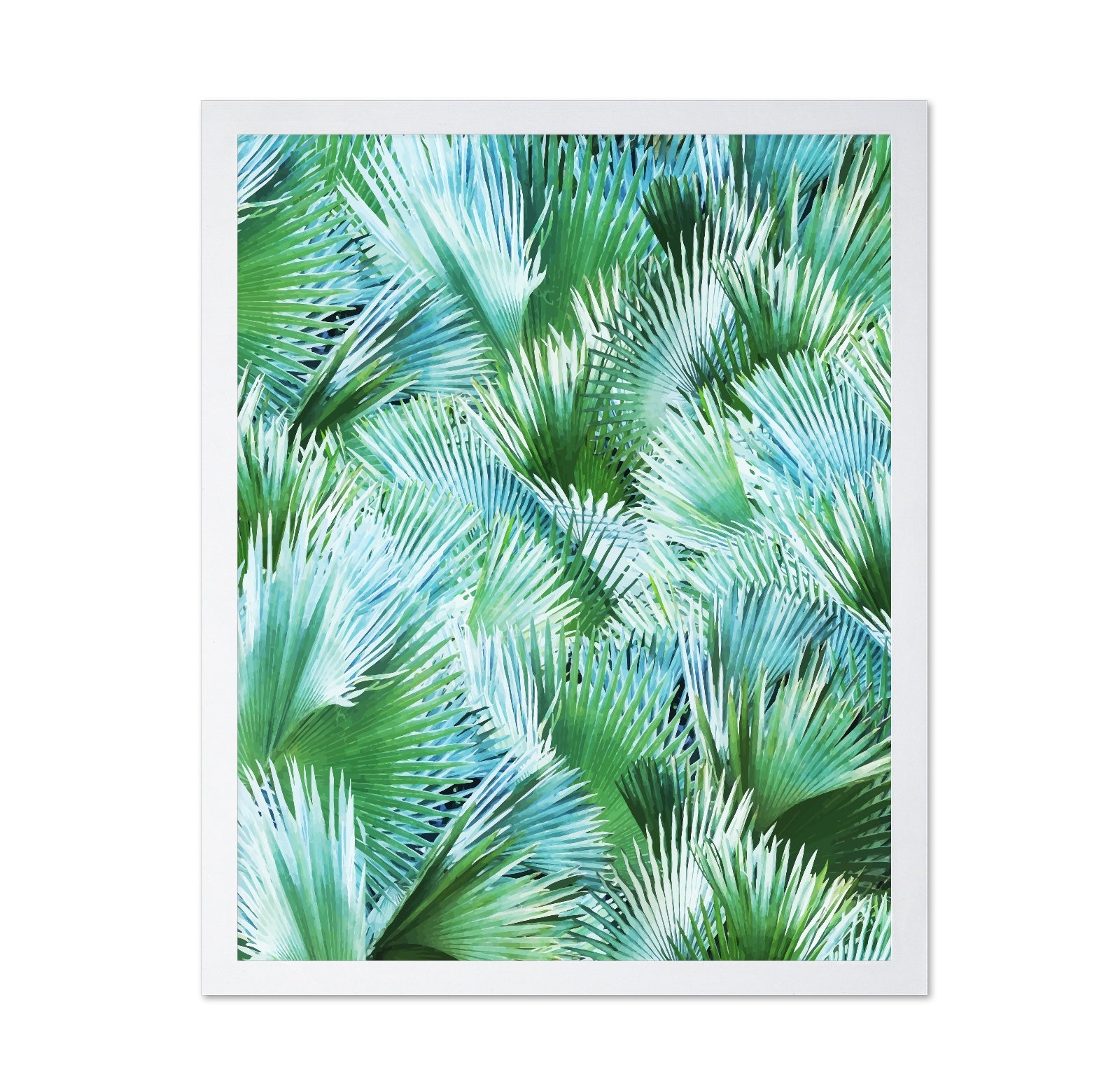 Tropical Palm Fan Pattern