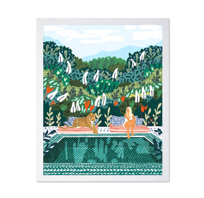Poolside Leopard Escape