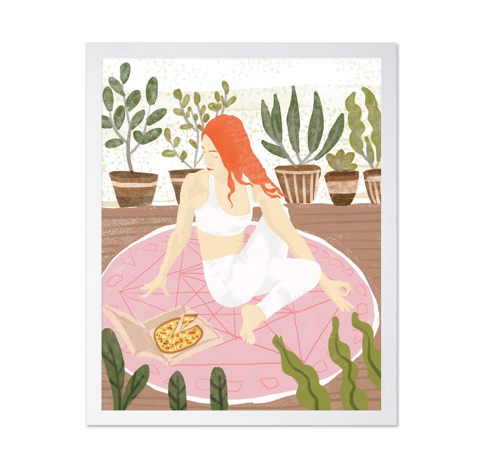 Cozy Yoga Pizza Moment