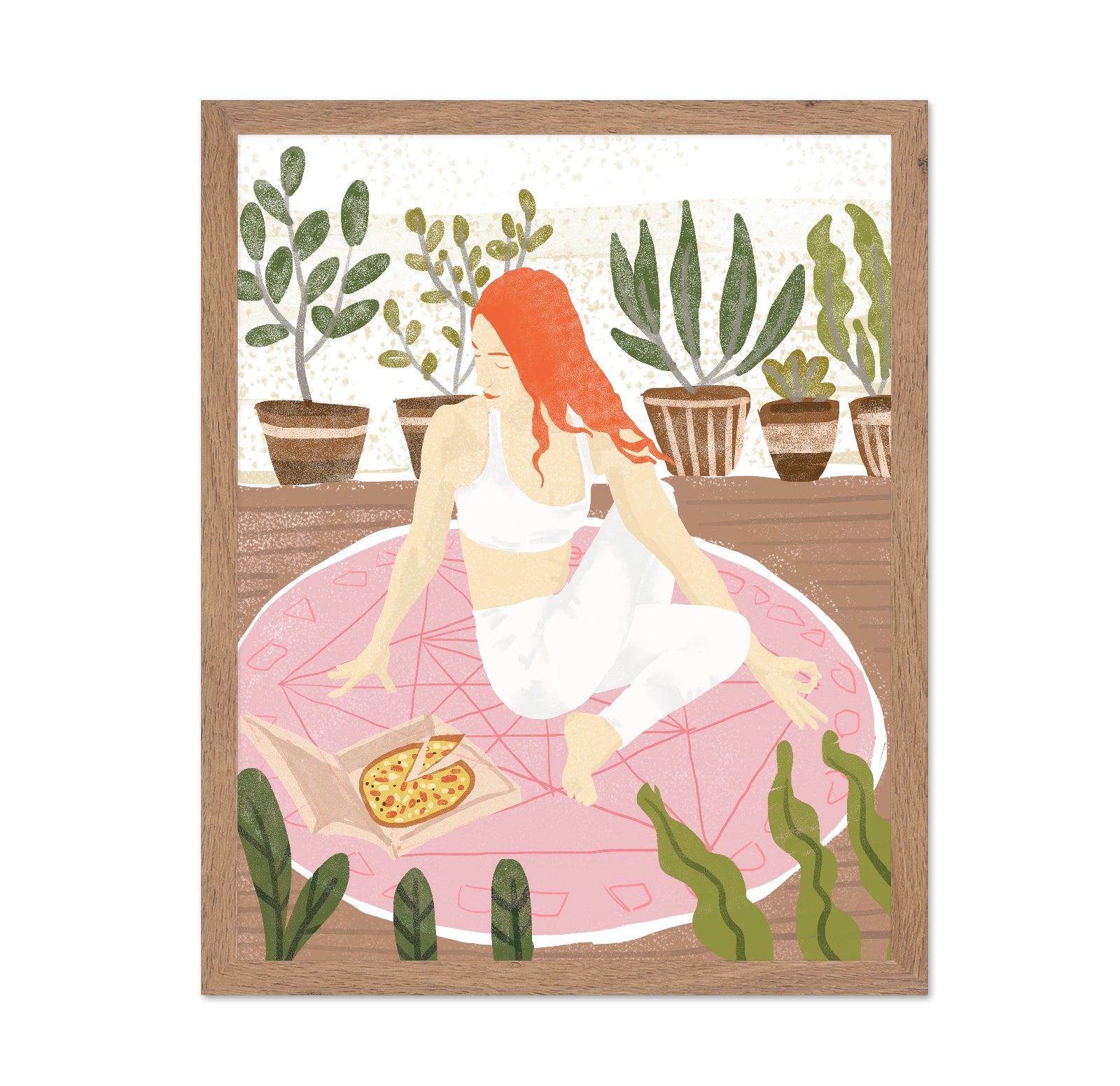 Cozy Yoga Pizza Moment