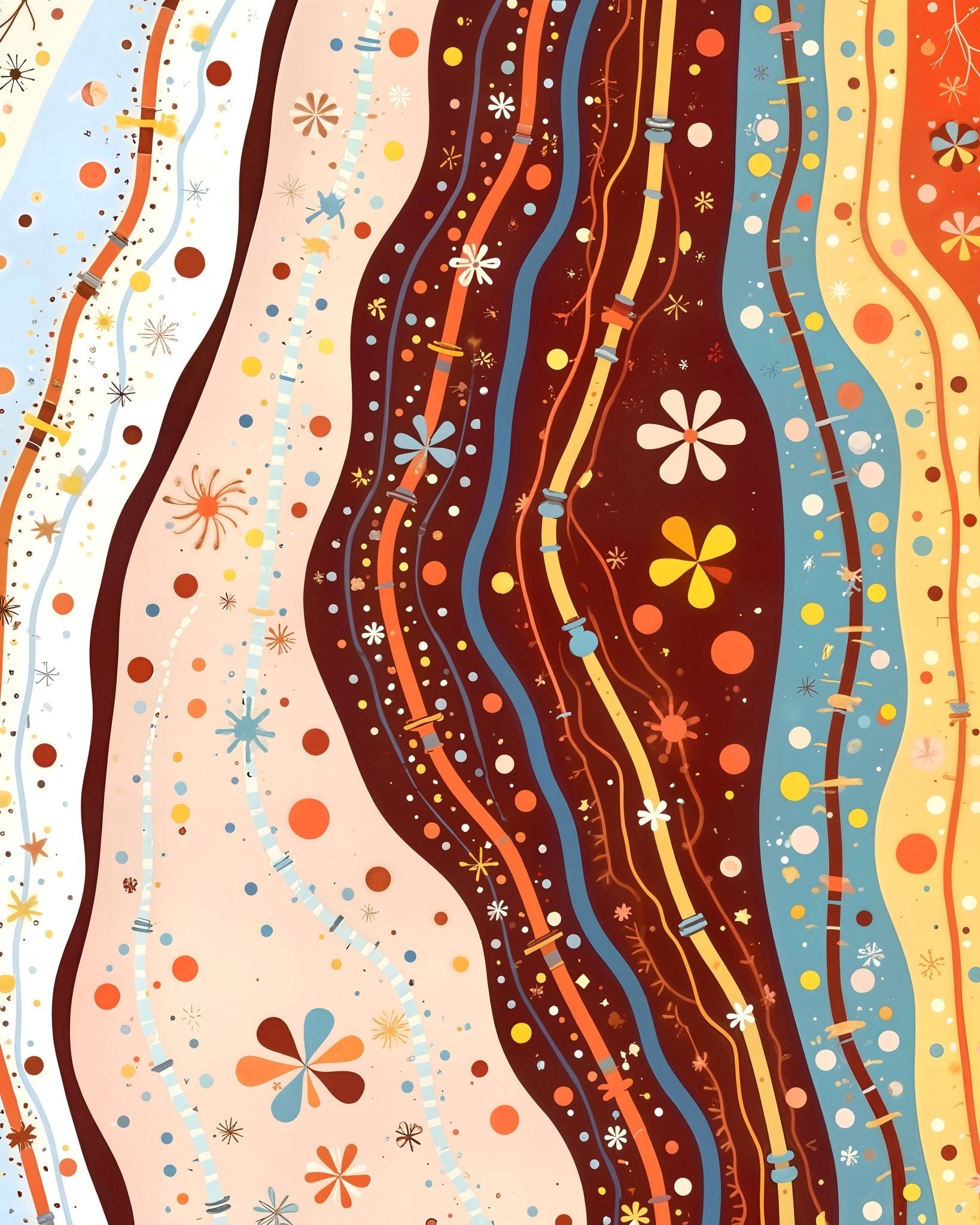 Retro Abstract Waves