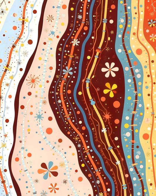 Retro Abstract Waves