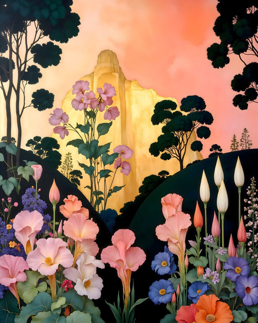 Floral Mountain Dreamscape