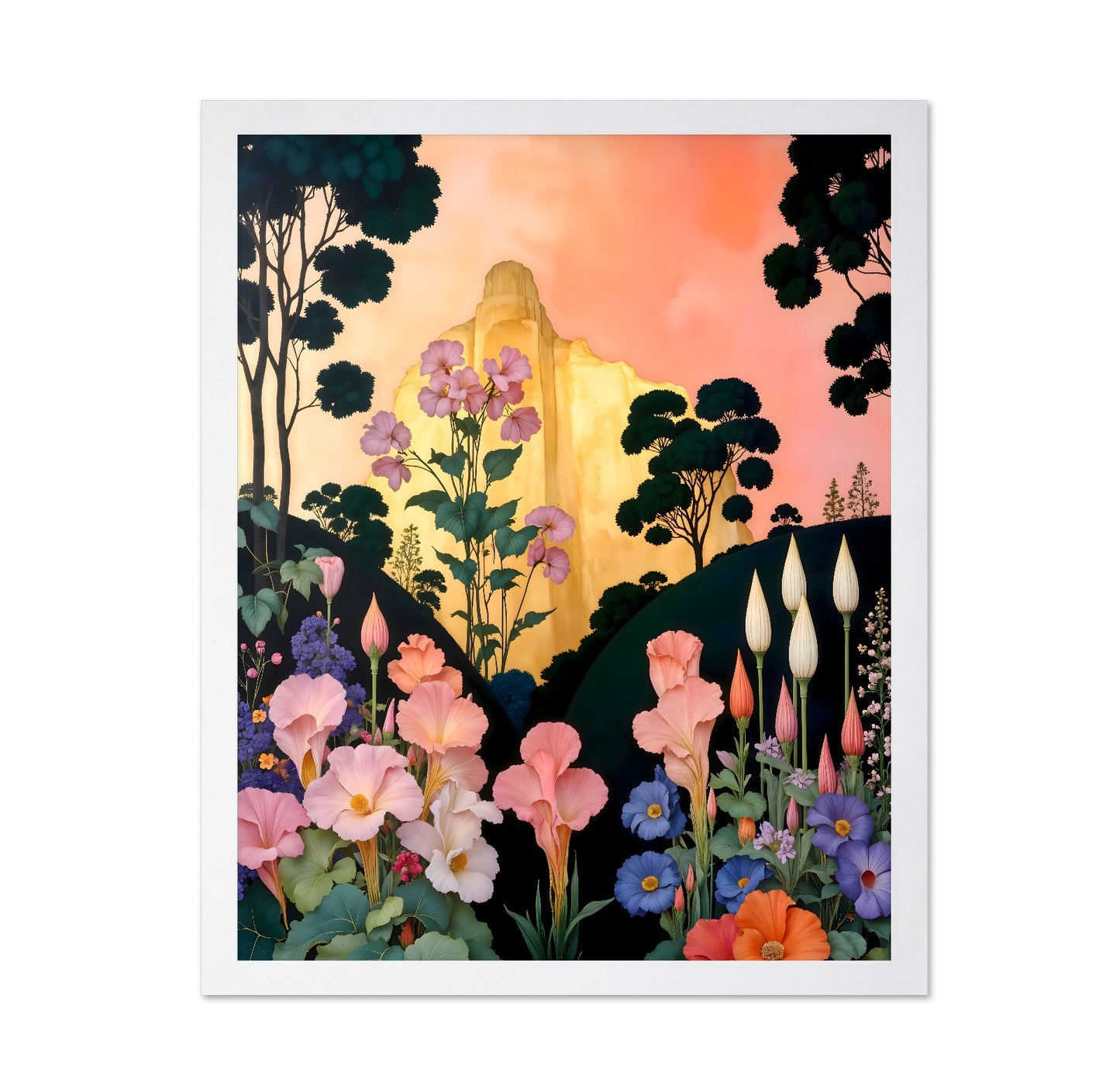 Floral Mountain Dreamscape