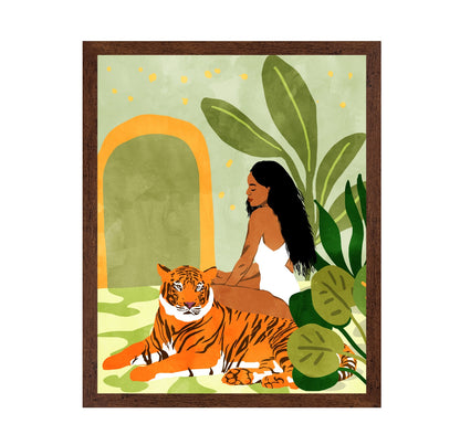 Woman With Tiger No2