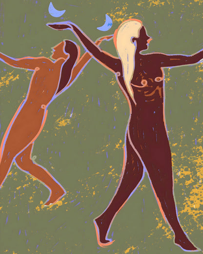 Abstract Dancing Figures