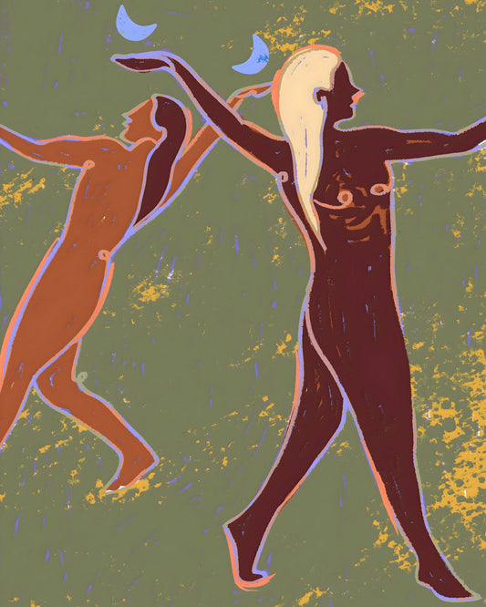 Abstract Dancing Figures