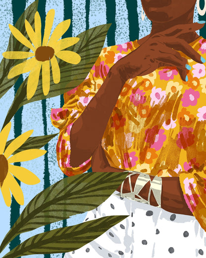 Floral Fashion Portrait