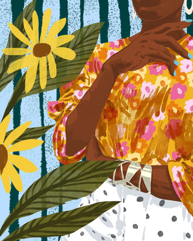 Floral Fashion Portrait