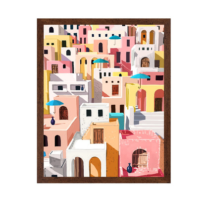 Pastel Mediterranean Village
