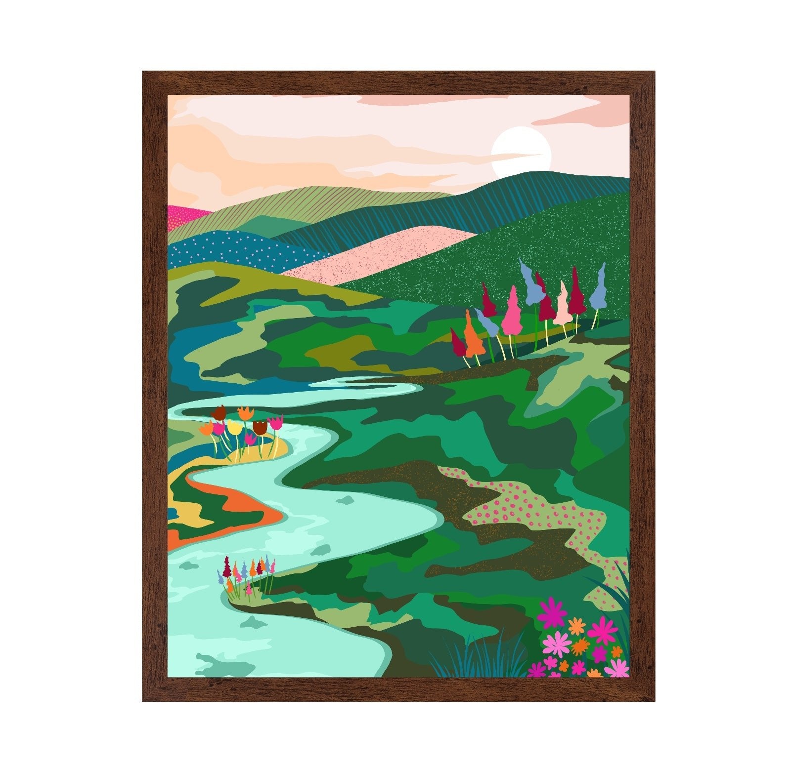 Colorful River Valley