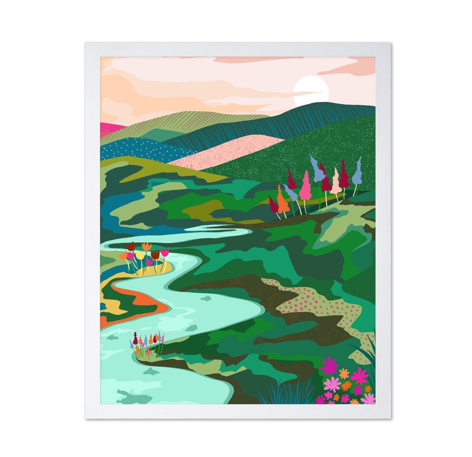 Colorful River Valley