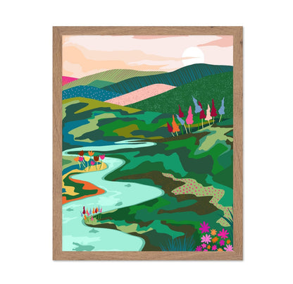 Colorful River Valley