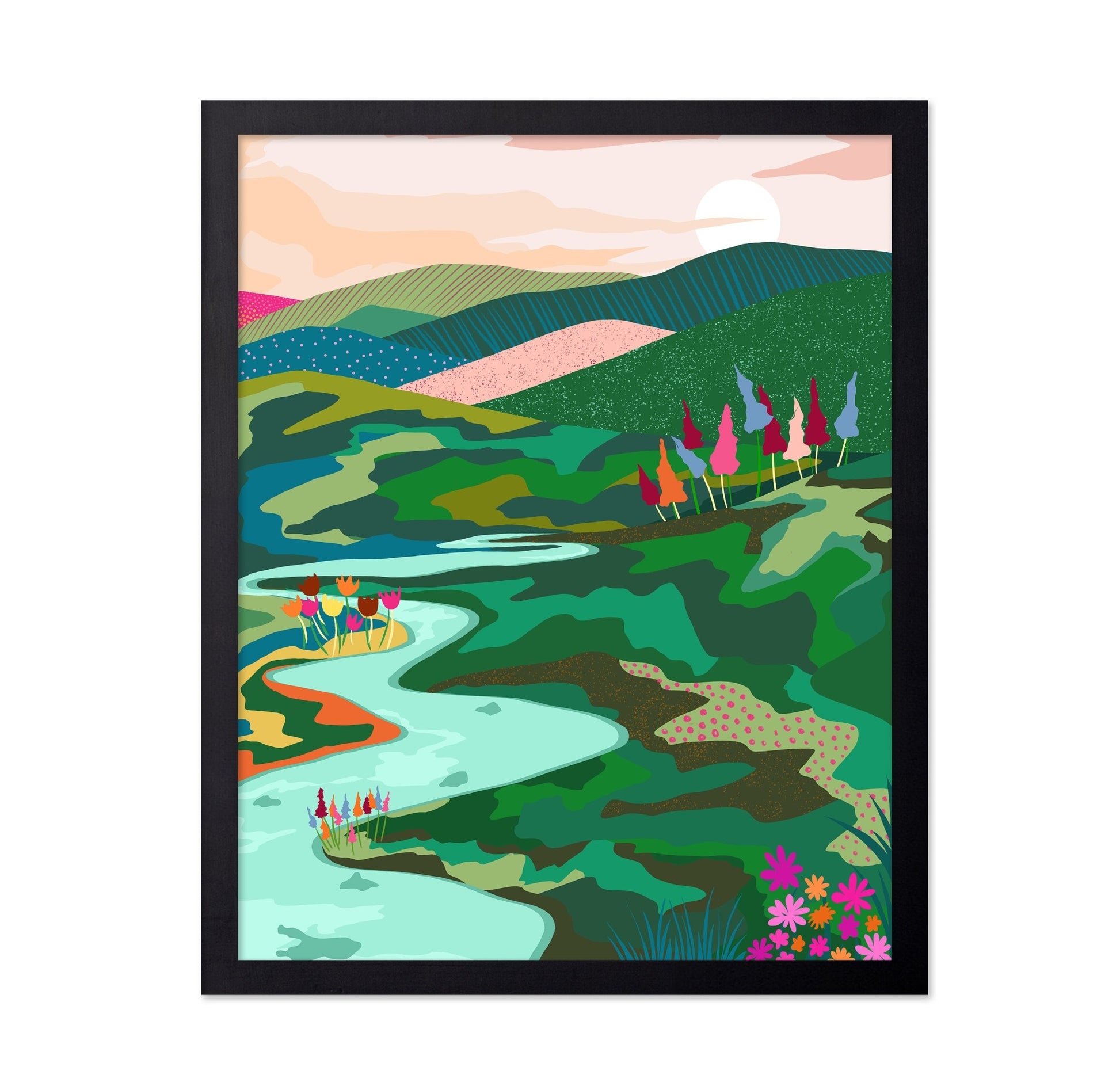 Colorful River Valley