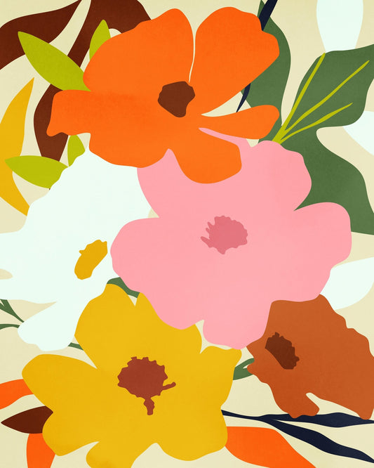 Bold Floral Shapes No3