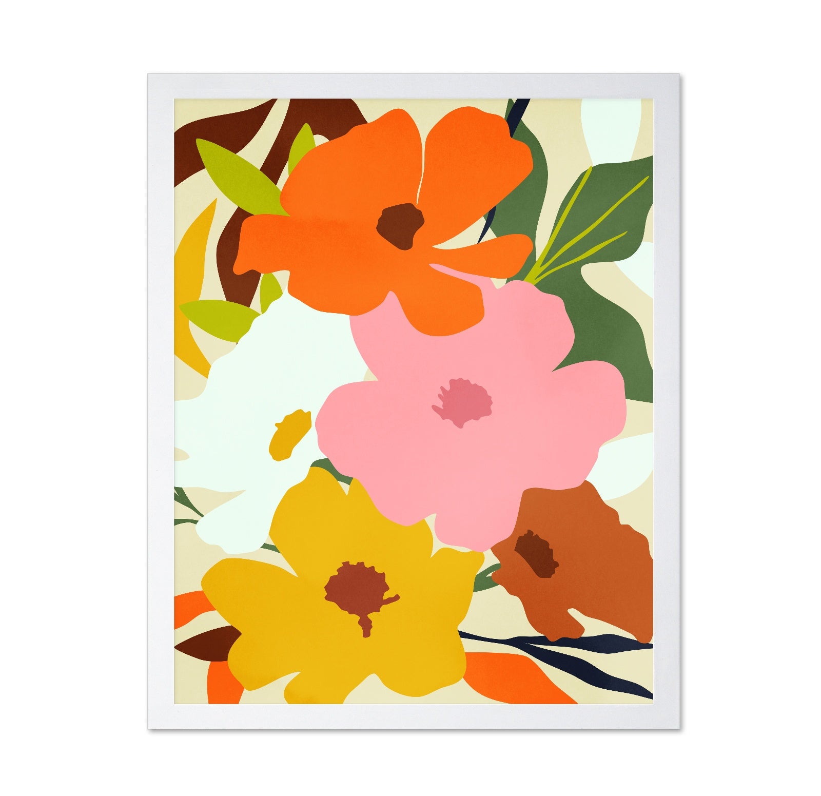 Bold Floral Shapes No3