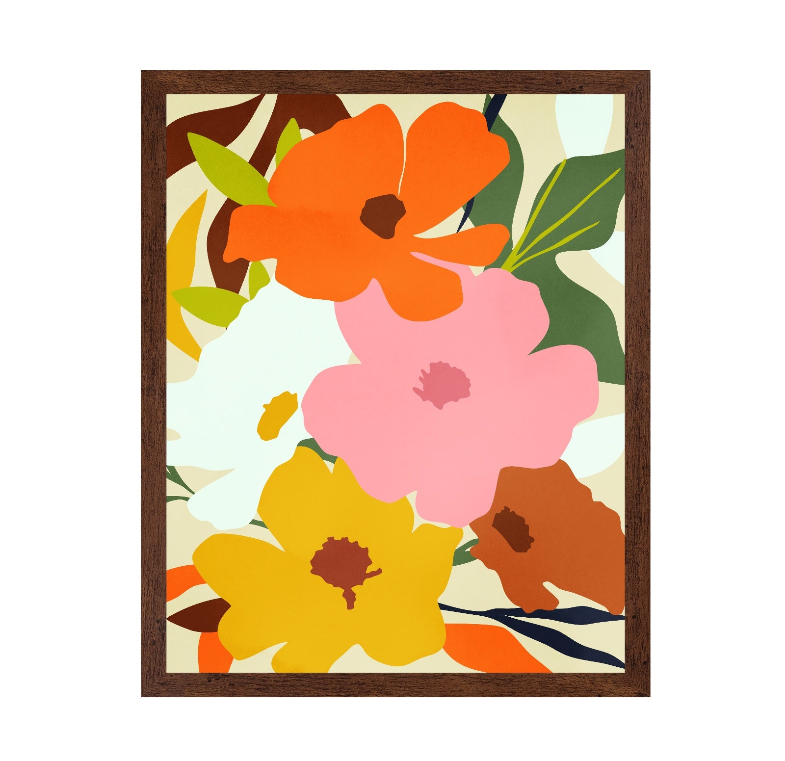 Bold Floral Shapes No3