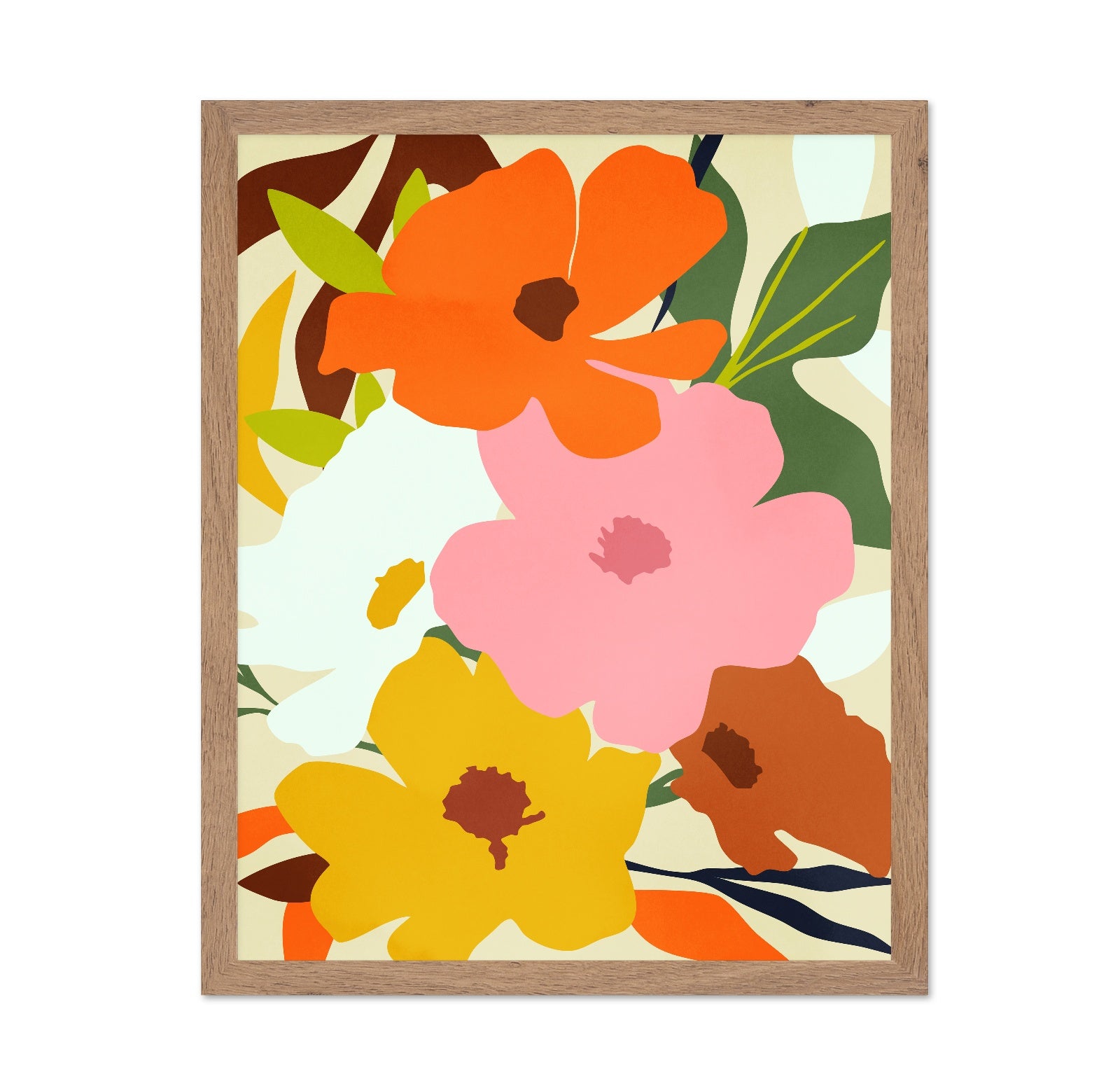 Bold Floral Shapes No3