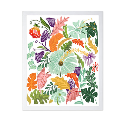 Colorful Floral Leaves
