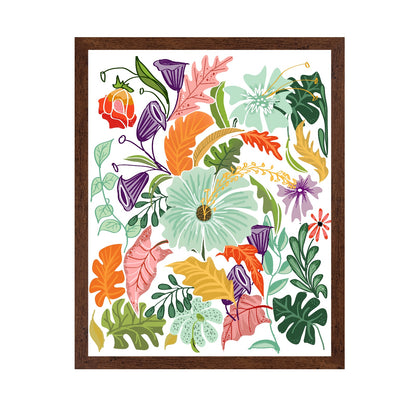 Colorful Floral Leaves
