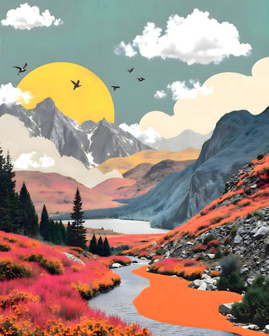 Surreal Mountain Valley