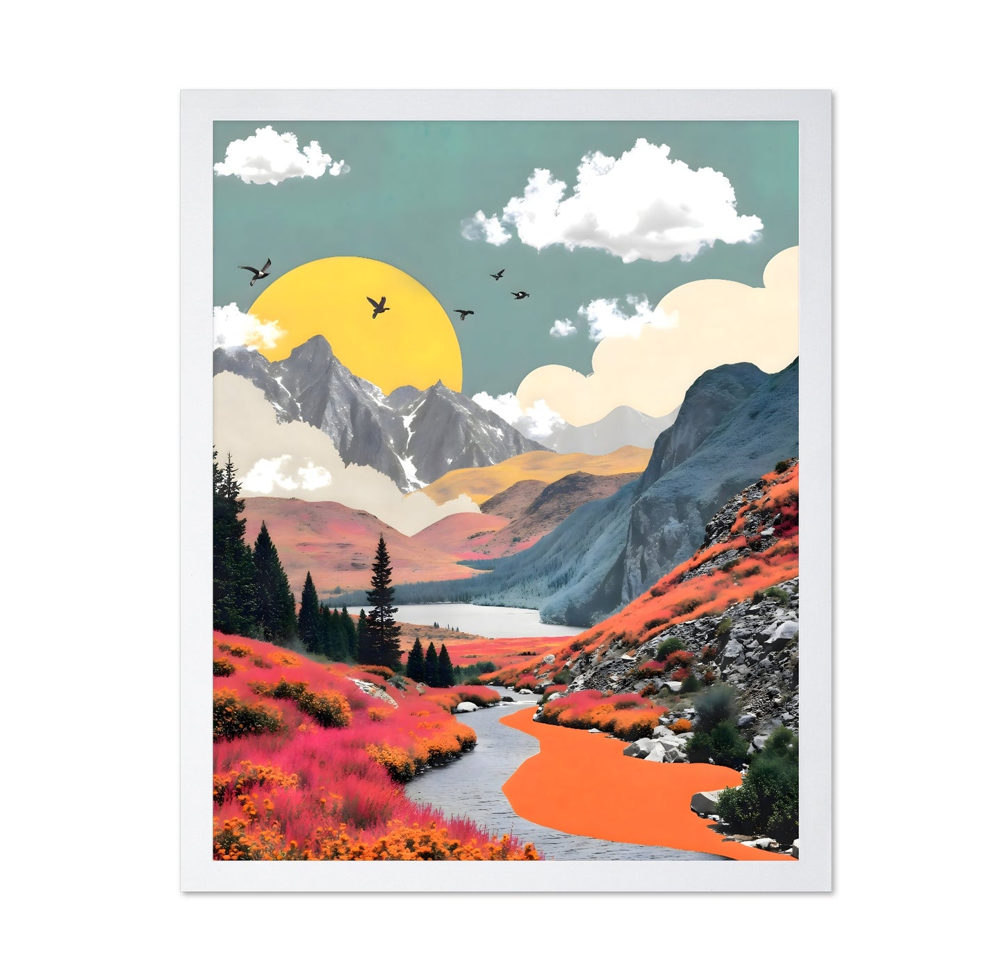 Surreal Mountain Valley