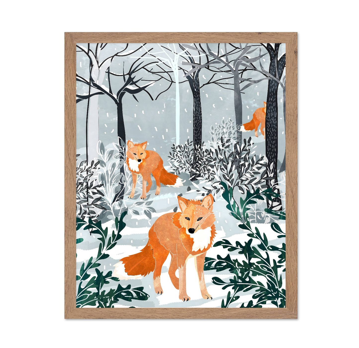 Winter Fox Forest