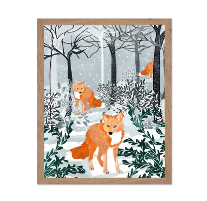 Winter Fox Forest