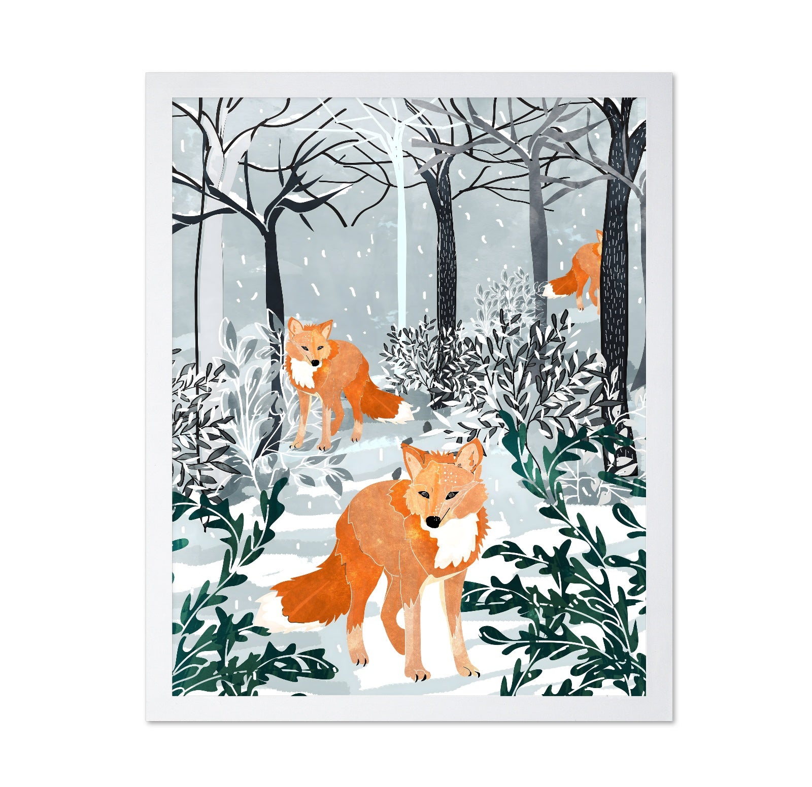 Winter Fox Forest