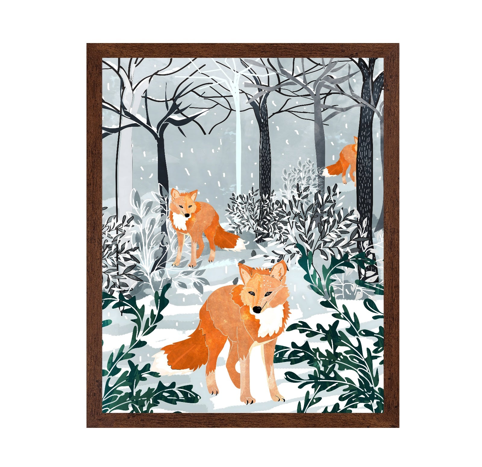 Winter Fox Forest