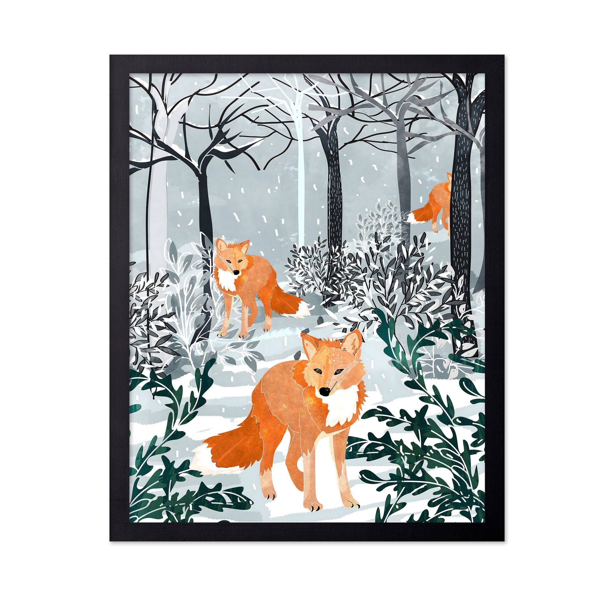 Winter Fox Forest