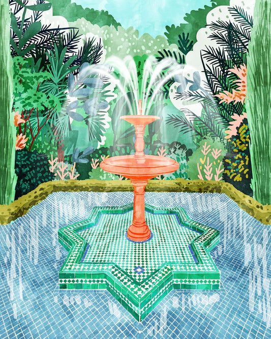 Garden Fountain Oasis