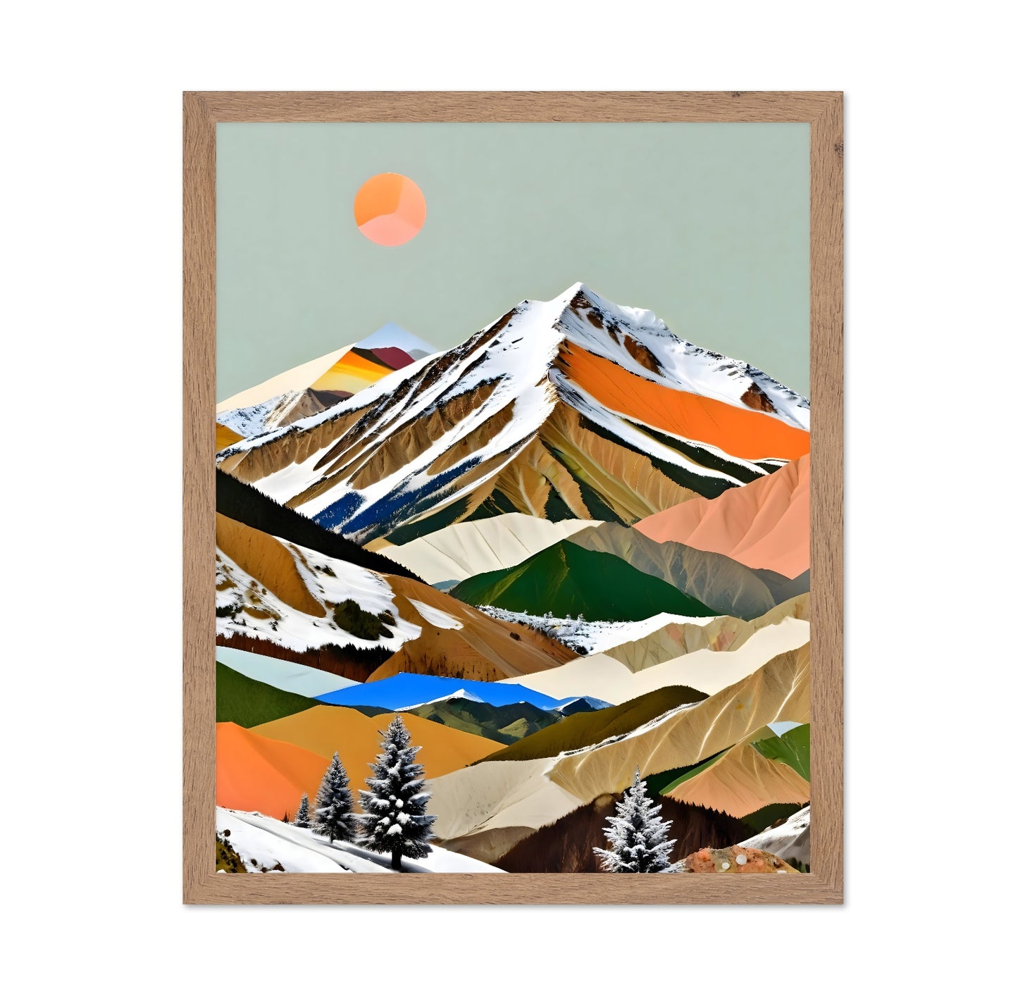 Layered Mountain Collage No1