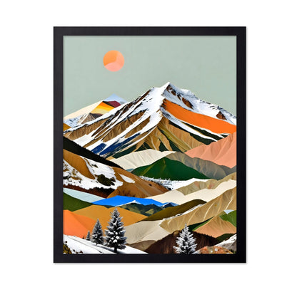 Layered Mountain Collage No1