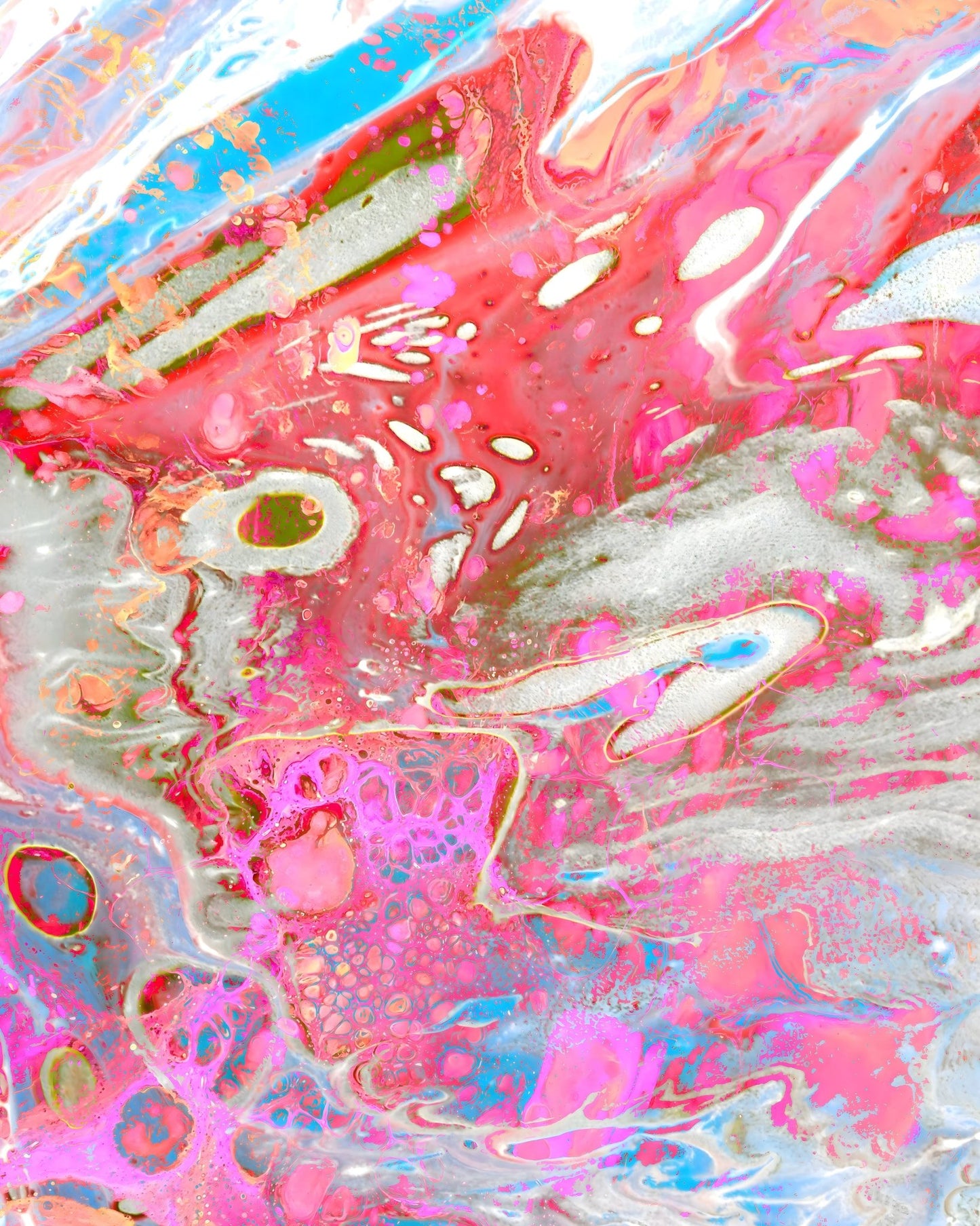 Pink Fluid Abstract