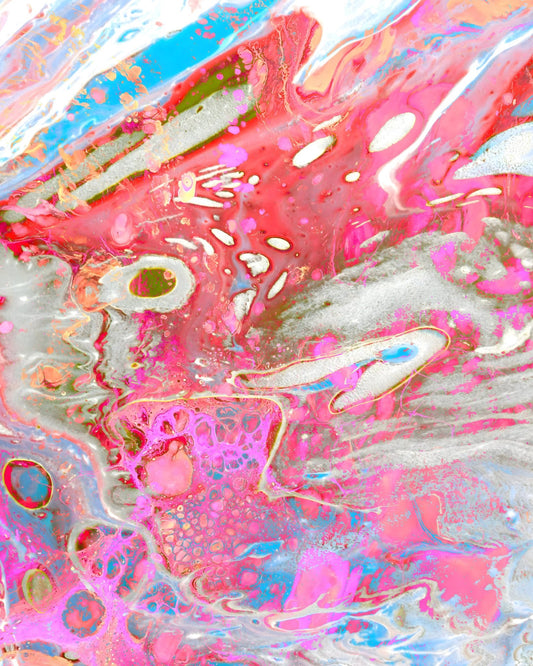 Pink Fluid Abstract