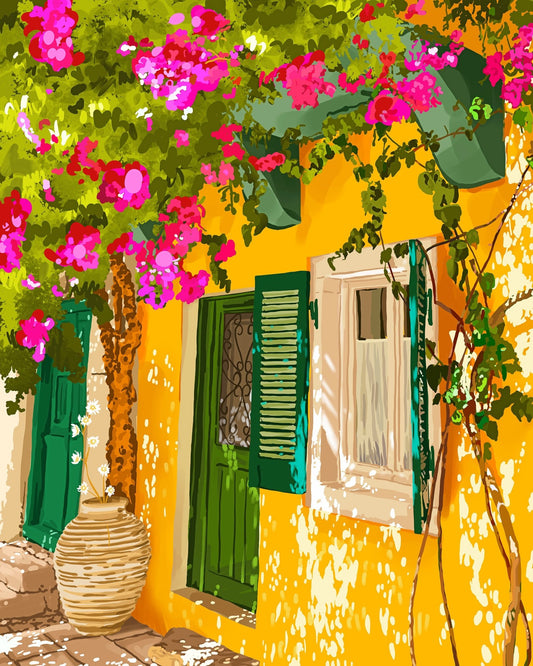 Mediterranean Yellow House