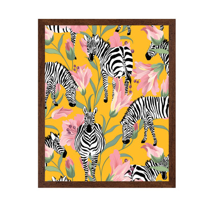 Zebra Floral Pattern