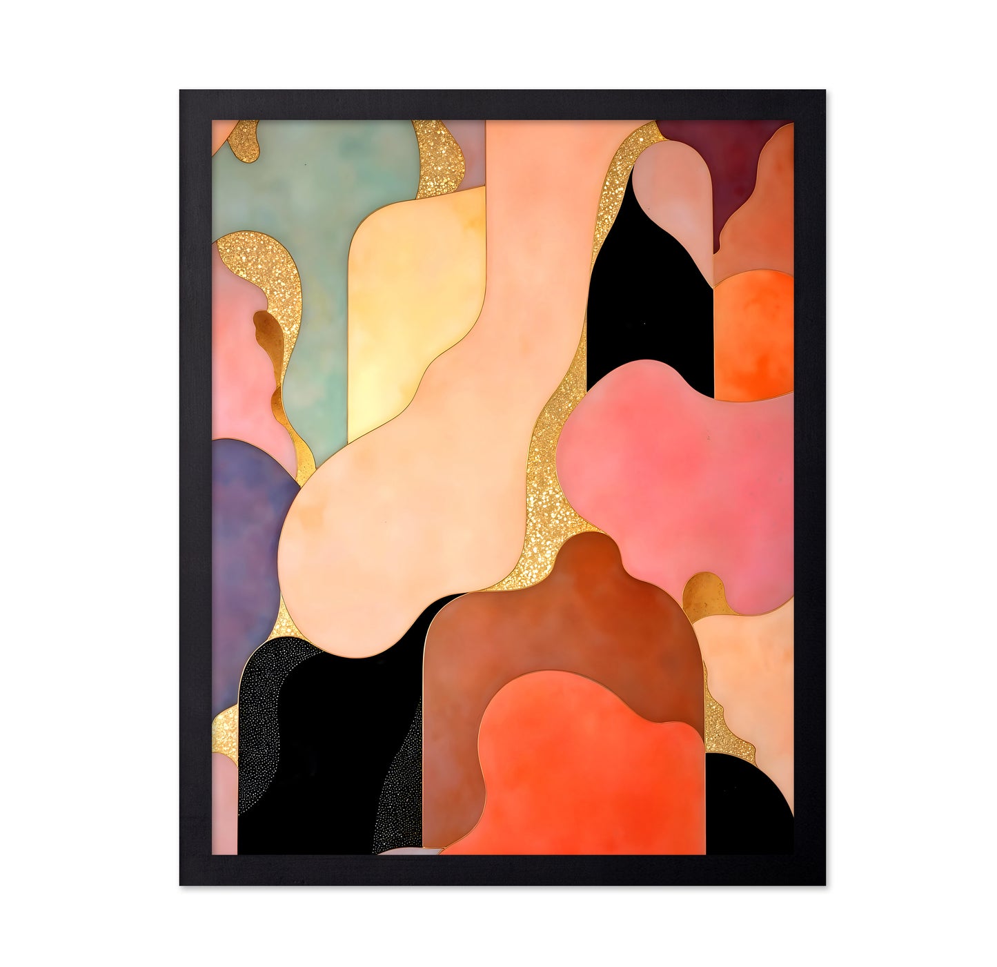 Golden Abstract Shapes