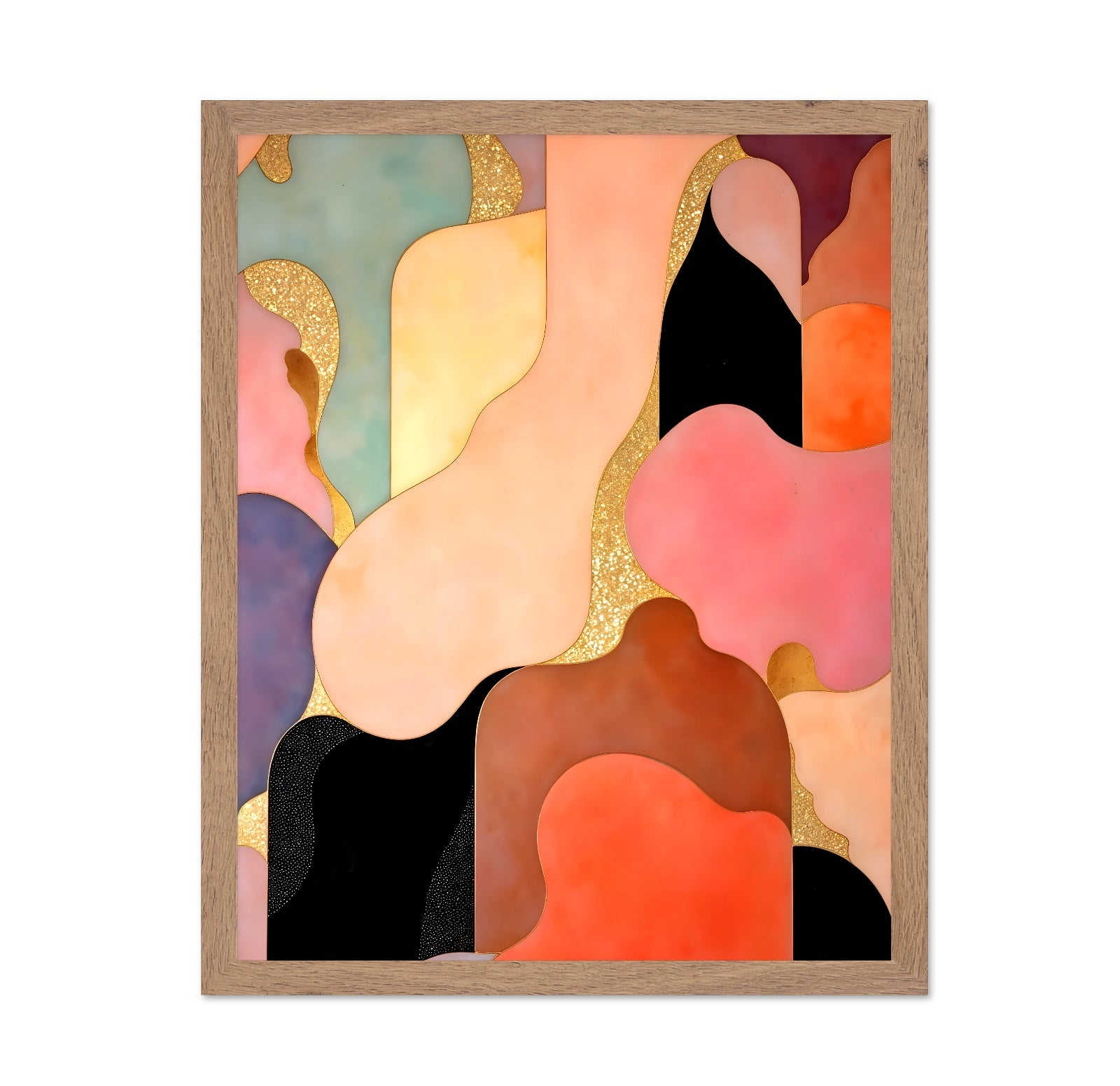 Golden Abstract Shapes