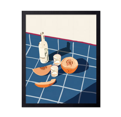 Peach And Wine Still Life