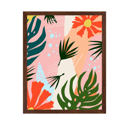 Tropical Pastel Leaves No1