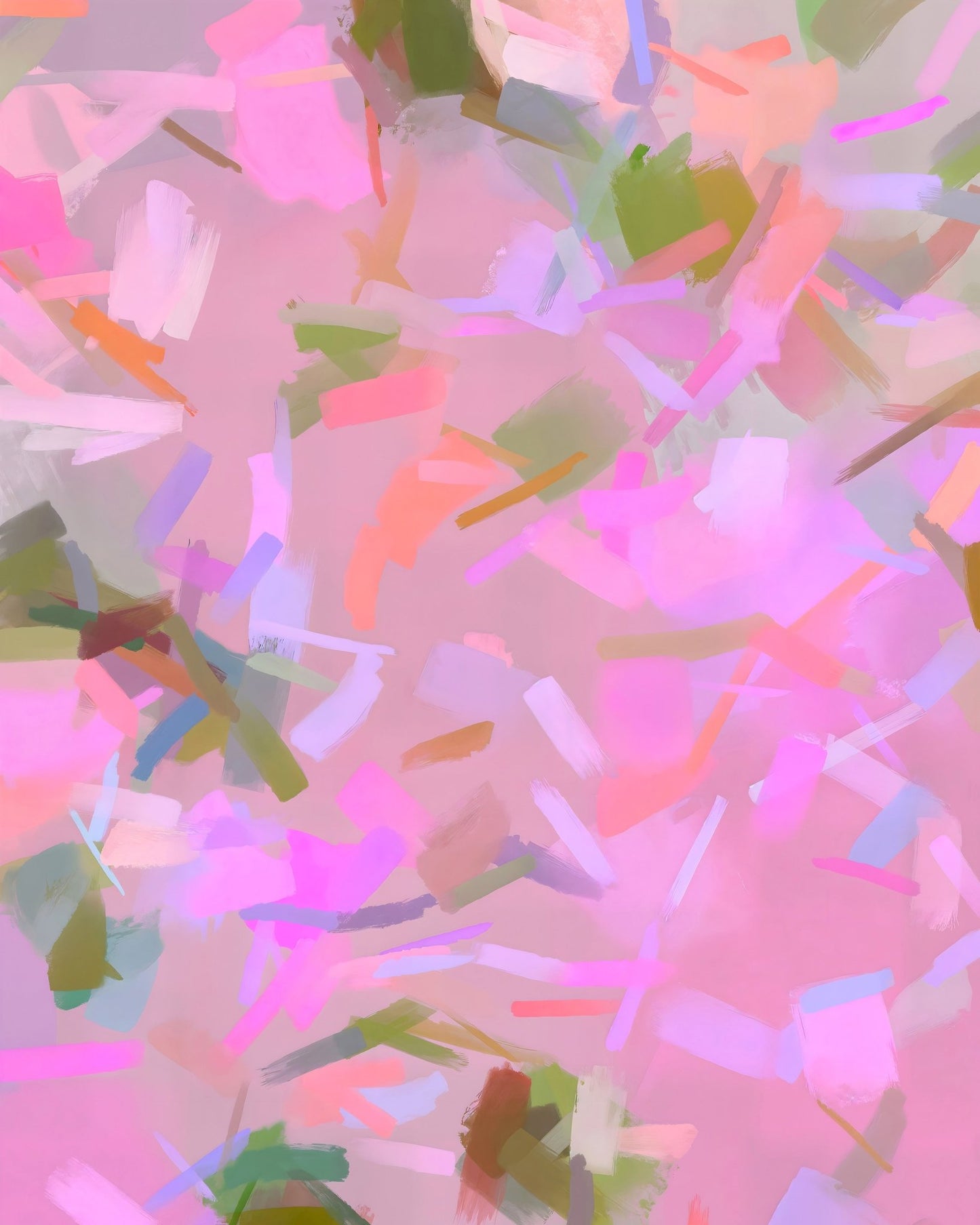 Soft Pink Abstract Brush