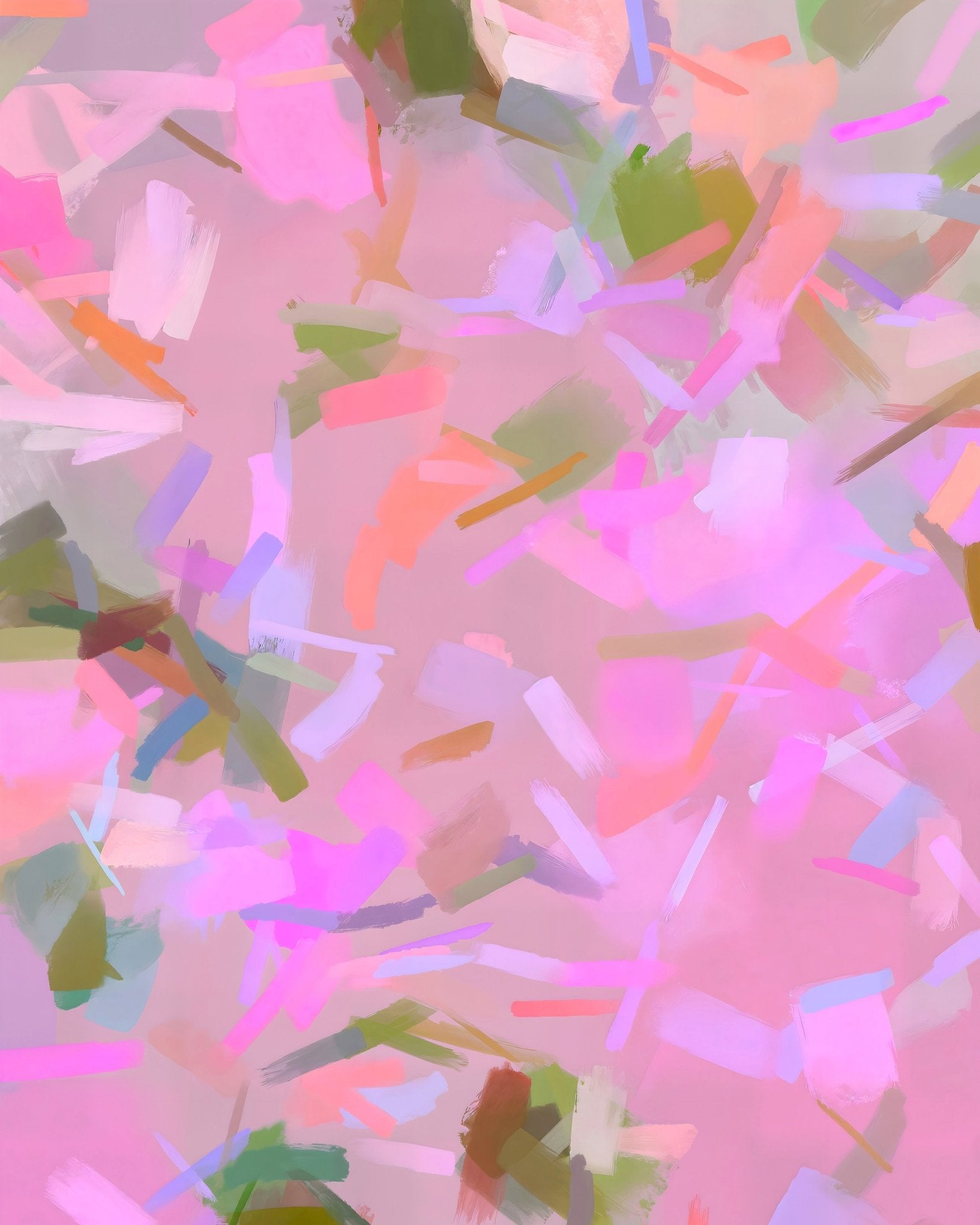 Soft Pink Abstract Brush