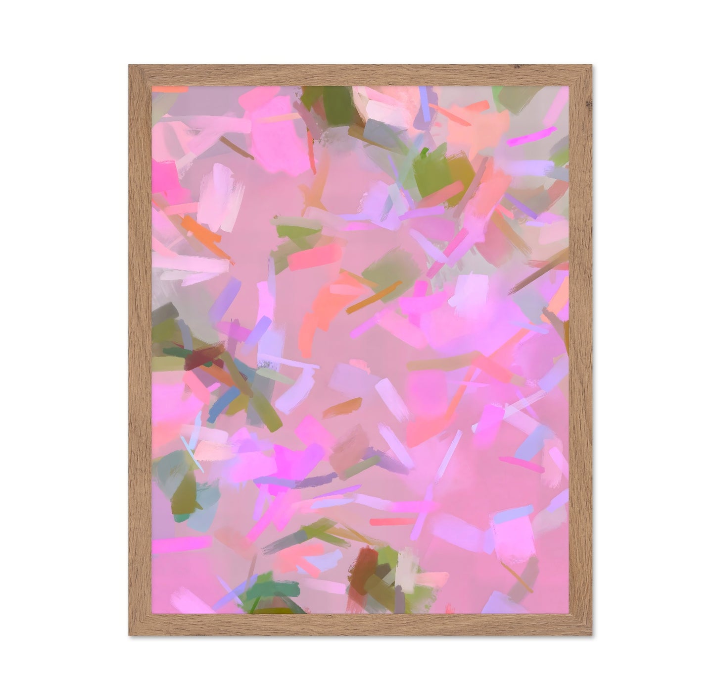 Soft Pink Abstract Brush