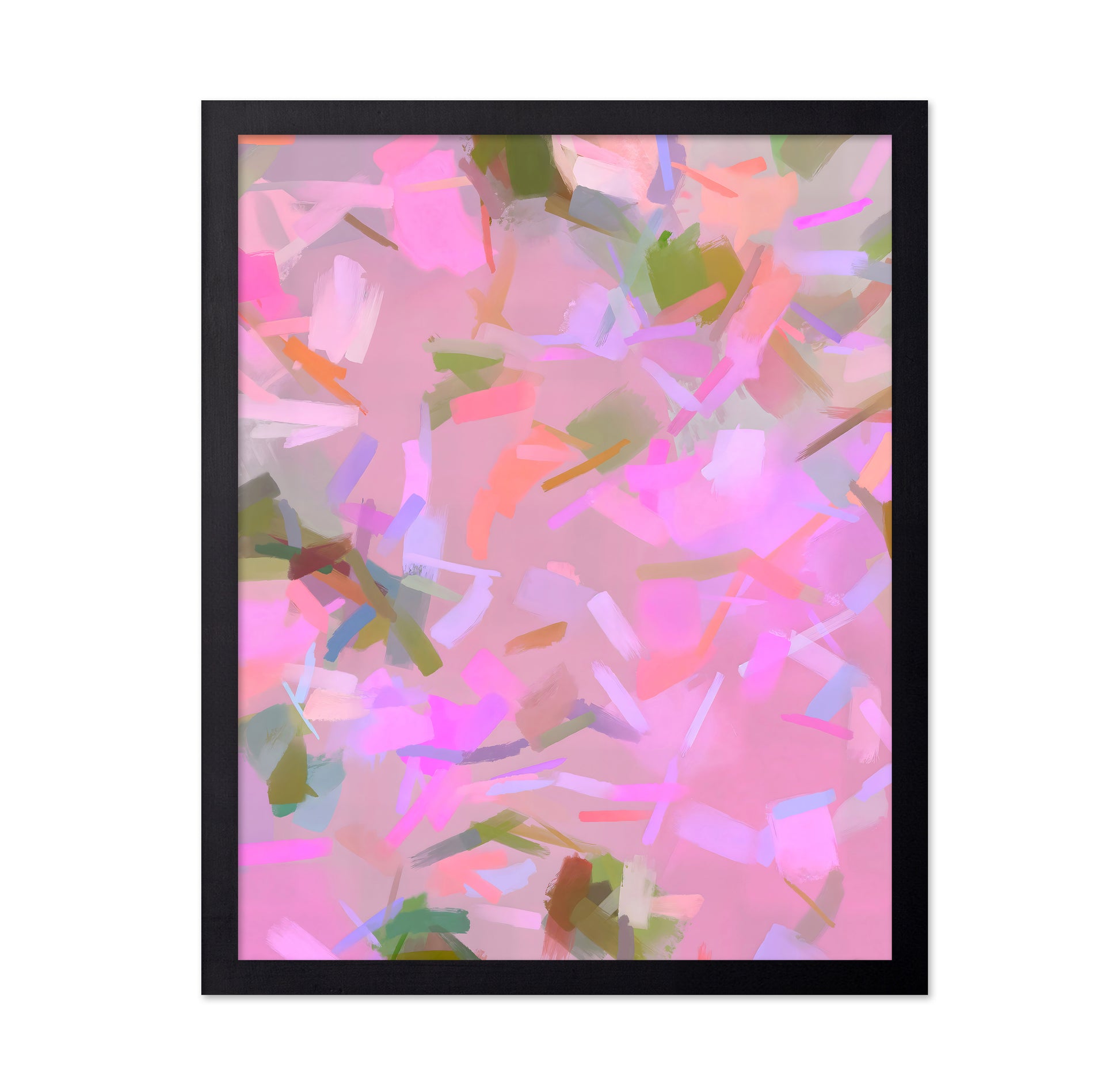 Soft Pink Abstract Brush