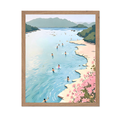 People Swimming By Shore