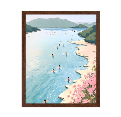 People Swimming By Shore