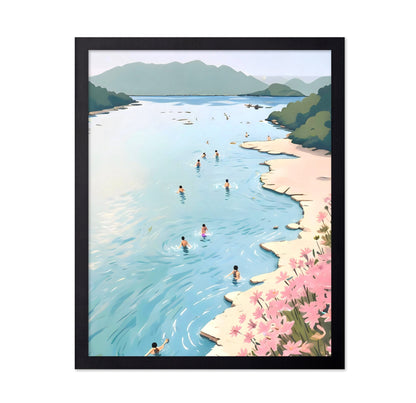 People Swimming By Shore