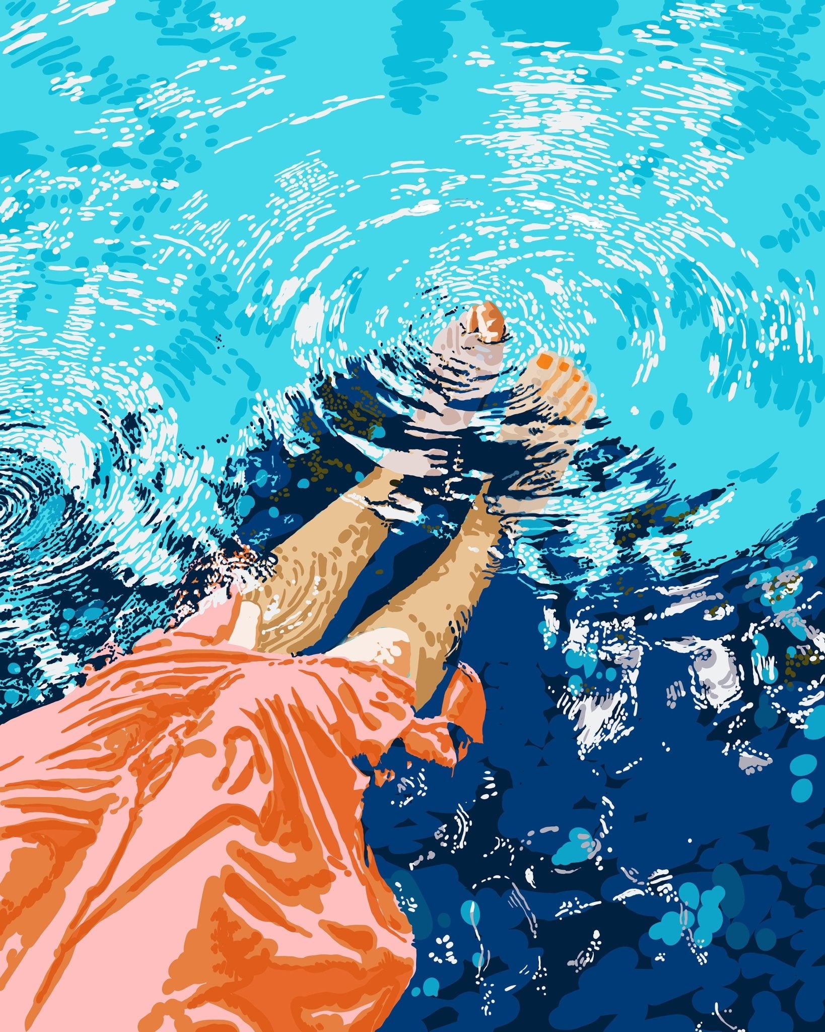 Floating Feet In Water